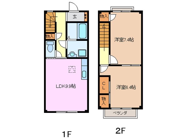 コーポさくらの物件間取画像